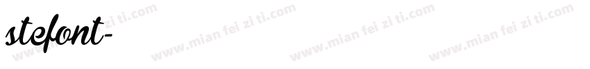 stefont字体转换