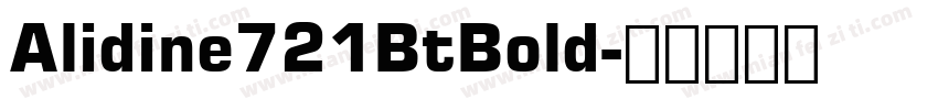 Alidine721BtBold字体转换