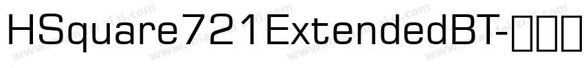 HSquare721ExtendedBT字体转换