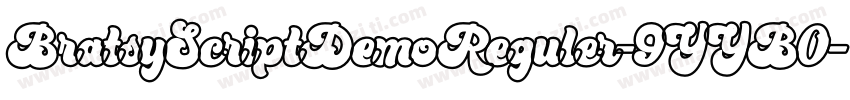BratsyScriptDemoReguler-9YYB0字体转换