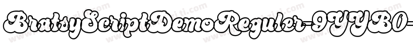 BratsyScriptDemoReguler-9YYB0字体转换