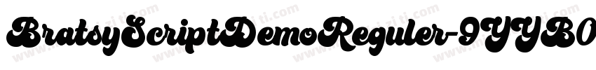 BratsyScriptDemoReguler-9YYB0字体转换