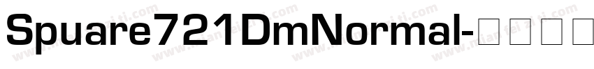 Spuare721DmNormal字体转换