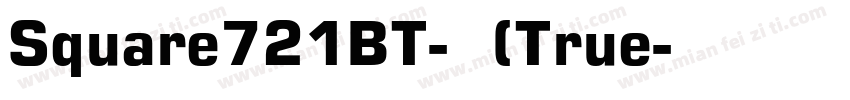 Square721BT-常规(True字体转换