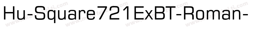 Hu-Square721ExBT-Roman字体转换