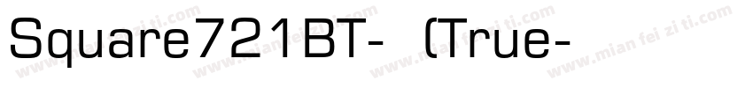 Square721BT-常规(True字体转换