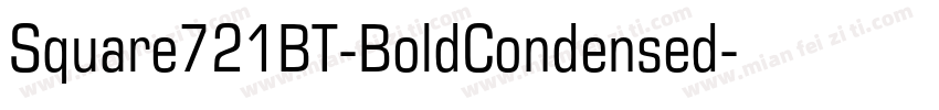Square721BT-BoldCondensed字体转换