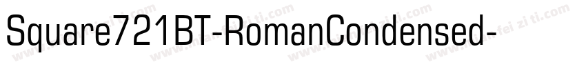 Square721BT-RomanCondensed字体转换