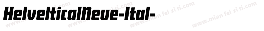 HelvelticalNeue-Ital字体转换