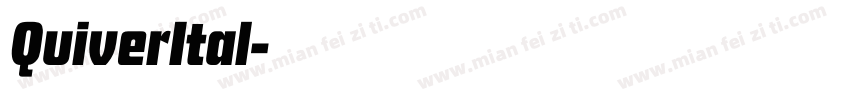 QuiverItal字体转换