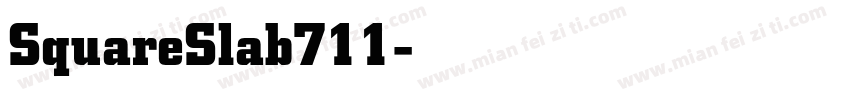 SquareSlab711字体转换