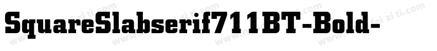 SquareSlabserif711BT-Bold字体转换