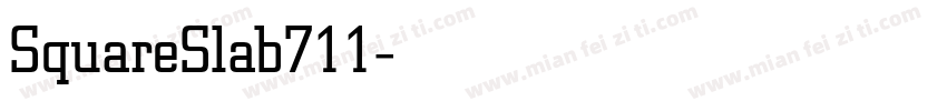 SquareSlab711字体转换