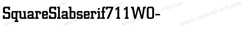 SquareSlabserif711W0字体转换