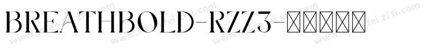 BreathBold-Rzz3字体转换