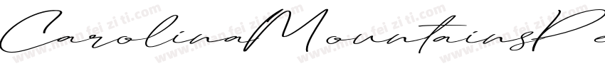 CarolinaMountainsPersonalUse字体转换