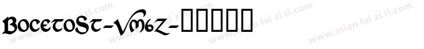 BocetoSt-Vm6z字体转换