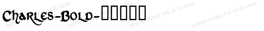 Charles-Bold字体转换