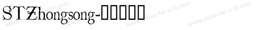 STZhongsong字体转换
