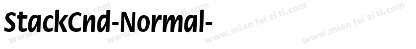 StackCnd-Normal字体转换