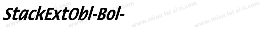 StackExtObl-Bol字体转换