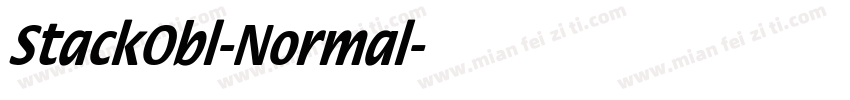 StackObl-Normal字体转换