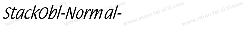 StackObl-Normal字体转换