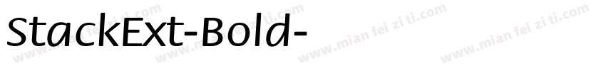 StackExt-Bold字体转换