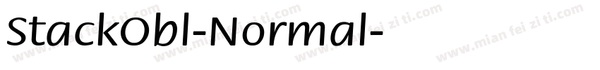 StackObl-Normal字体转换