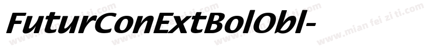 FuturConExtBolObl字体转换