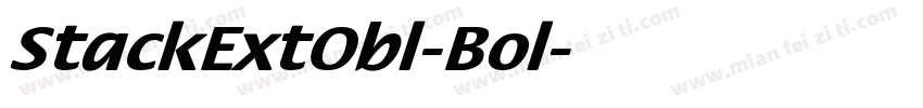 StackExtObl-Bol字体转换