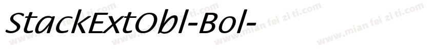 StackExtObl-Bol字体转换