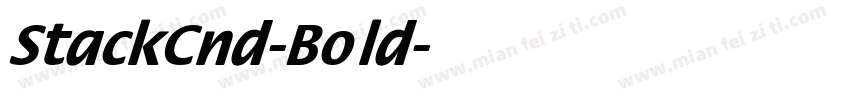 StackCnd-Bold字体转换