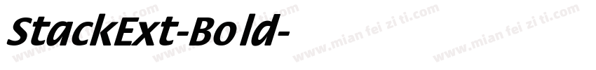 StackExt-Bold字体转换