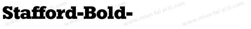 Stafford-Bold字体转换