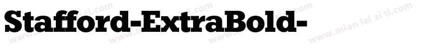 Stafford-ExtraBold字体转换