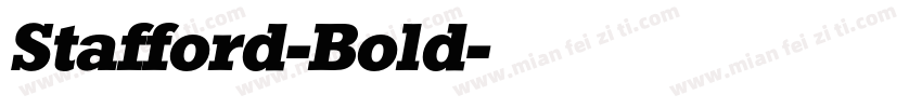 Stafford-Bold字体转换