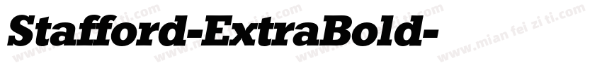 Stafford-ExtraBold字体转换