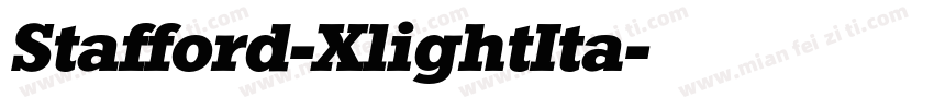Stafford-XlightIta字体转换