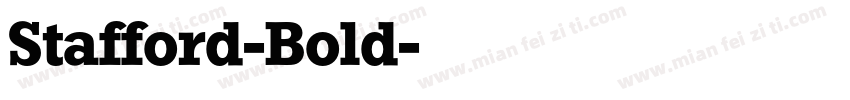Stafford-Bold字体转换