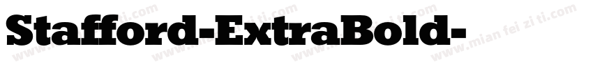 Stafford-ExtraBold字体转换
