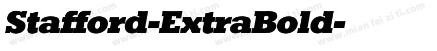 Stafford-ExtraBold字体转换