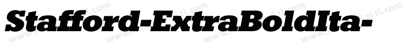 Stafford-ExtraBoldIta字体转换