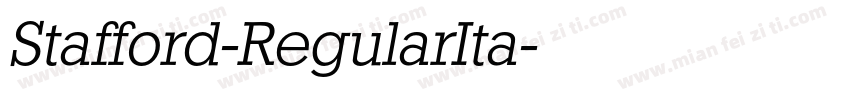 Stafford-RegularIta字体转换