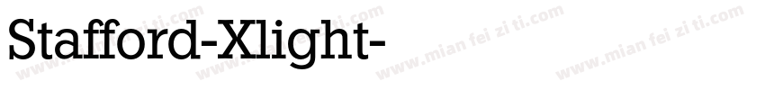 Stafford-Xlight字体转换