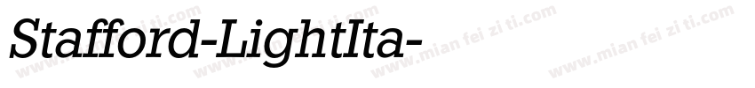 Stafford-LightIta字体转换