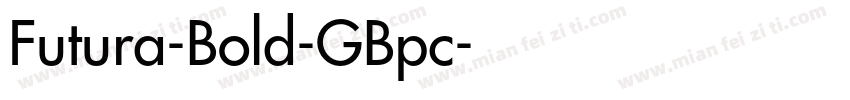 Futura-Bold-GBpc字体转换