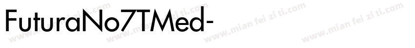 FuturaNo7TMed字体转换