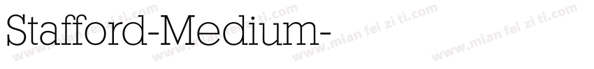 Stafford-Medium字体转换