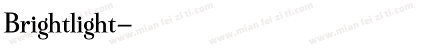 Brightlight字体转换